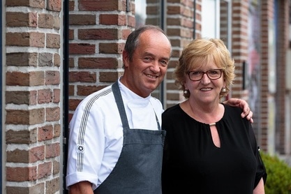 Irène en Dirk van tearoom/brasserie çava in Wachtebeke.